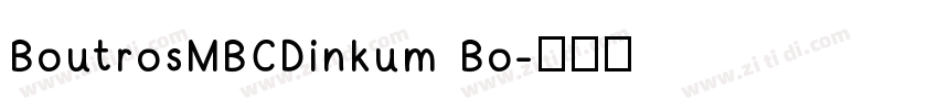 BoutrosMBCDinkum Bo字体转换